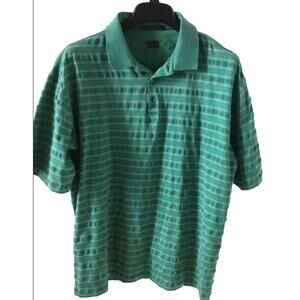 Tiger Woods Collection Nike Shirt Green Golf Polo Performance Mens size L